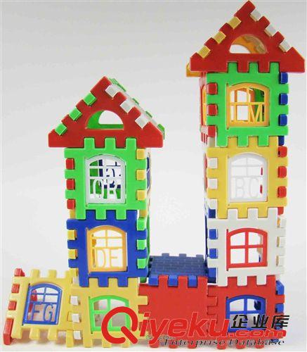 小商品 拼插積木房子24片兒童益智玩具幼兒園小朋友圣誕節(jié)日禮物贈品批發(fā)原始圖片3