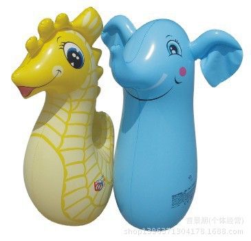充氣玩具系列 91cm超大號充氣不倒翁 兒童玩具 熊大熊二多種款式 拳擊玩具