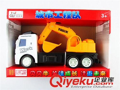 爆款專區(qū) 新款卡通慣性車工程車隊(duì)防真車兒童玩具車挖掘車攪拌車益智玩具原始圖片3
