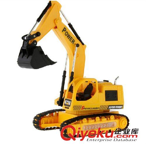 遙控系列 zp獵豹王8035 工程車五通道 兒童車模遙控履帶閃光充電挖掘機(jī)原始圖片3