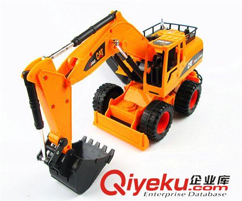 遙控系列 工程車兒童玩具 挖土機線控 遙控挖掘機玩具車挖機遙控車玩具批發(fā)原始圖片2