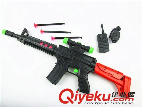 流行吊板類玩具 飛鏢競技軟蛋槍兒童玩具批發 1只沖鋒槍競賽軟彈槍3發子彈1對講機原始圖片3