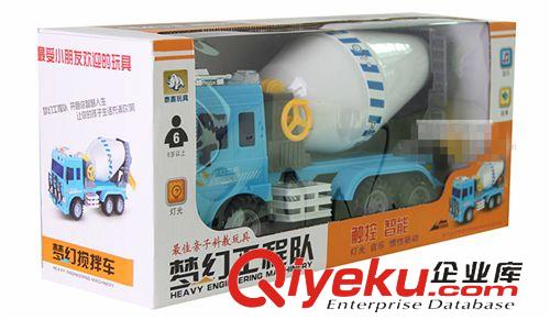 電動玩具 供應智能觸控音樂燈光故事夢幻工程隊攪拌車兒童玩具原始圖片3