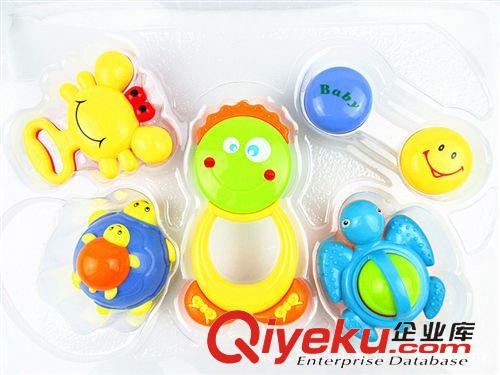 嬰兒搖鈴 嬰兒玩具 0-1歲搖鈴益智玩具 新生兒寶寶玩具 嬰幼兒手搖鈴5件套原始圖片3