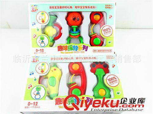 嬰兒搖鈴 批發(fā)兒童搖鈴套盒3件套 新生嬰兒早教玩具0-1歲益智玩具