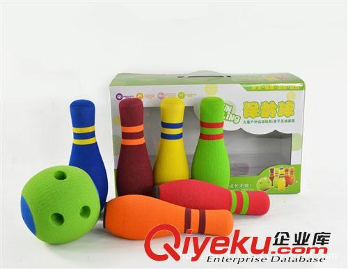 保齡球瓶 汕頭玩具 幼教玩具 親子游戲玩具五彩保齡球防滑耐磨玩具原始圖片3