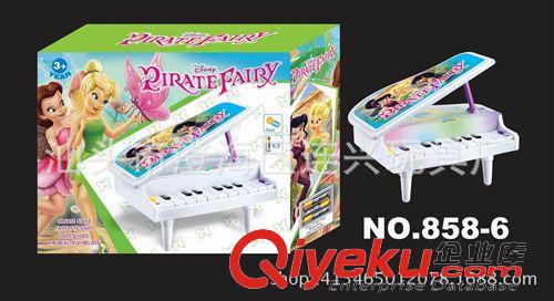 益智玩具 廠家直銷858-6卡通 玩具電子鋼琴 海盜仙子小叮當(dāng)