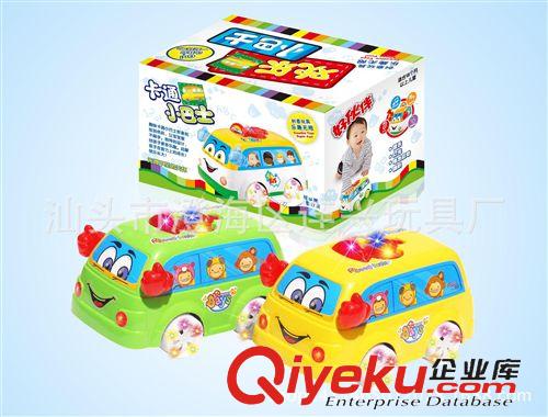電動車 廠家直銷 玩具電動萬向 巴士 發光音樂智能玩具賽車 地攤玩具熱賣原始圖片3