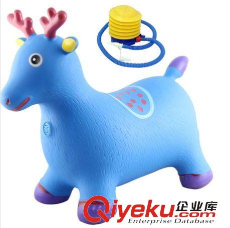 跳跳馬 音樂(lè)彩繪馬充氣跳跳馬牛鹿象充氣動(dòng)物成都批發(fā)兒童充氣玩具原始圖片2