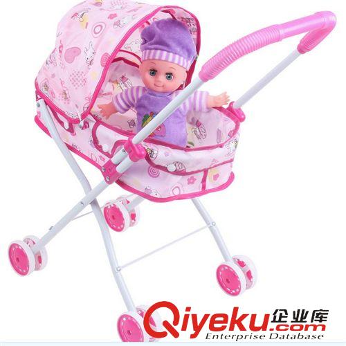 其他過家家玩具 加厚加寬環(huán)保嬰兒平躺小推車女孩過家家音樂玩具混批兒童學(xué)步車原始圖片3
