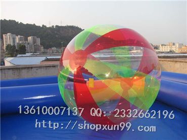 水上步行球 廠家批發(fā) 彩色水上步行球 德國進(jìn)口拉鏈 水上游藝原始圖片3