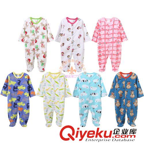 新品區(qū) 外貿(mào)新款搖粒絨長爬 嬰兒男女寶寶保暖爬服連體哈衣