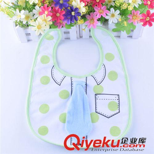 現(xiàn)貨區(qū) 外貿(mào)優(yōu)品質(zhì)三層兒童防水圍嘴3D立體領(lǐng)帶口水巾 多款可選原始圖片2