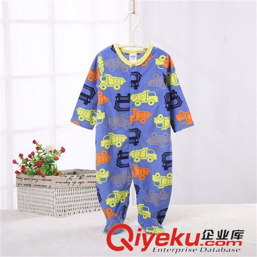 服裝專區(qū) 外貿(mào)新款搖粒絨長爬 嬰兒男女寶寶保暖爬服連體哈衣原始圖片2