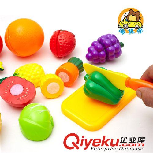 廚房過家家 切水果玩具批發(fā)兒童過家家廚房玩具仿真水果蔬菜切切樂切切看套裝原始圖片3