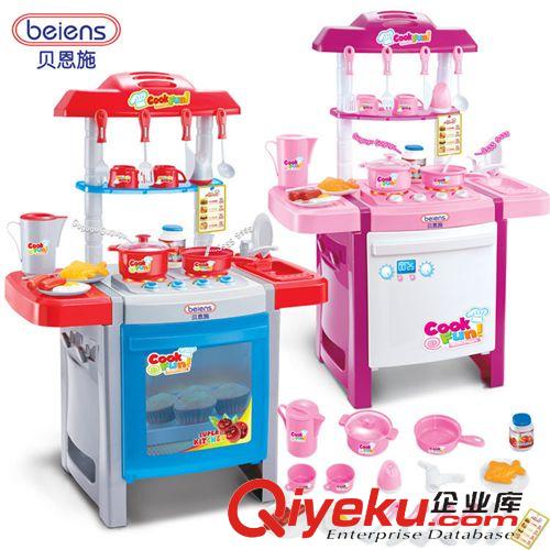 廚房過家家 廠家直銷 兒童益智過家家玩具 廚房女孩做飯廚具 帶音樂燈光批發