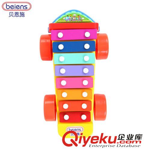 嬰兒生活用具 供應(yīng)貝恩施趣味八音琴寶寶可拖拉手敲琴1-3歲兒童益智早教玩具原始圖片2