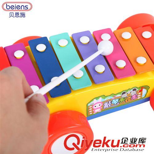 嬰兒生活用具 供應(yīng)貝恩施趣味八音琴寶寶可拖拉手敲琴1-3歲兒童益智早教玩具原始圖片3