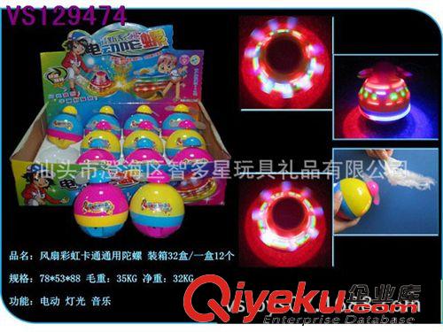 時貨 江湖熱賣飛碟燈籠陀螺  電動陀螺 電動玩具 閃光陀螺 地攤時貨原始圖片2