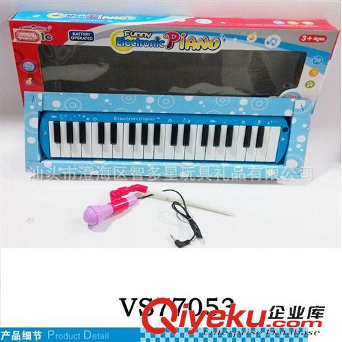 文具系列 包郵直銷電動37鍵帶話筒多功能學(xué)習(xí)琴電動琴 電子琴卡通玩具琴原始圖片2