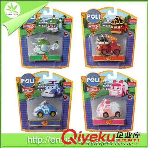 变形系列 爆款韩国Q版珀利变形机器人robocar poli 合金车组合