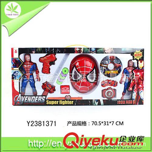 動(dòng)漫、影視主題玩具 卡通動(dòng)漫周邊 帶燈發(fā)光（包電）黑蜘蛛俠套 贈(zèng)送可播放光盤(pán)原始圖片2