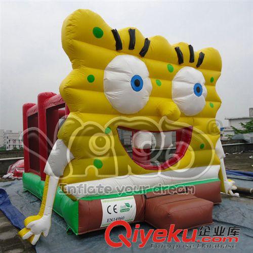 【更多產品】 生產供應 新款幼兒園充氣蹦床 小型海綿寶寶充氣蹦床
