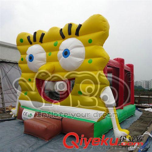 【更多產品】 生產供應 新款幼兒園充氣蹦床 小型海綿寶寶充氣蹦床
