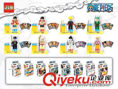 積木 熱銷智力玩具小顆粒海賊王帶滑板拼裝積木（6款混裝）YX0282575原始圖片2