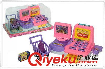 過(guò)家家玩具 熱銷(xiāo)兒童過(guò)家家玩具音樂(lè)燈光收銀機(jī)，電動(dòng)收銀機(jī)玩具原始圖片3
