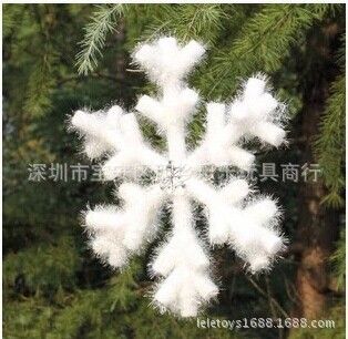 圣誕活動(dòng)裝飾用品 廠家直銷批發(fā) 圣誕裝飾品雪花 立體雪花片 圣誕樹掛件雪片