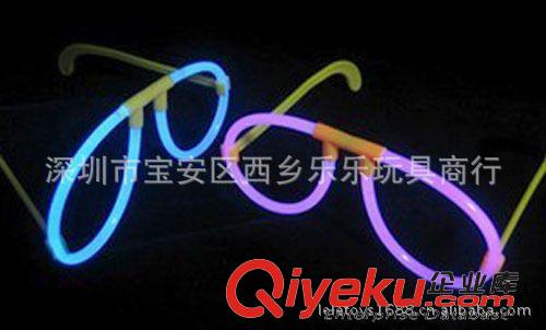 發(fā)光棒／閃光飛碟／熒光棒 398廠家直銷(xiāo) 助威道具 發(fā)光眼鏡 熒光眼鏡框 圓形熒光眼鏡配件原始圖片2