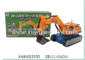 電動(dòng)車(chē)／坦克／飛機(jī)／ 新款熱銷(xiāo)電動(dòng)工程車(chē)挖土機(jī) 鉤機(jī)泥土車(chē)帶燈光音樂(lè) 塑料禮品玩具