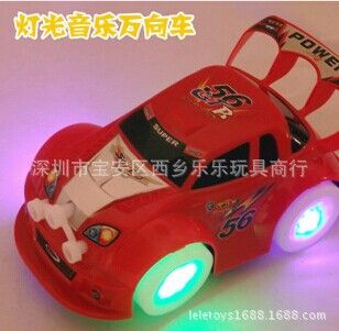 電動(dòng)車(chē)／坦克／飛機(jī)／ 超炫萬(wàn)向賽車(chē) 發(fā)光音樂(lè)玩具車(chē) 帶萬(wàn)向輪明輪車(chē)電動(dòng)車(chē)塑料禮品玩具