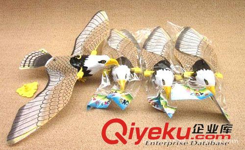電動卡通動物玩具 392升級版廠家直銷吊線飛鷹 盤旋飛鳥 電動飛鷹頭部眼睛會亮會叫