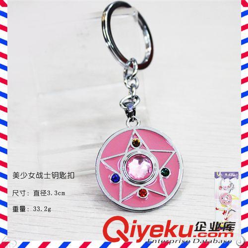 美少女戰(zhàn)士 新款美少女戰(zhàn)士標(biāo)志合金項(xiàng)鏈鑰匙扣sailor moon動(dòng)漫周邊 直批XY原始圖片3