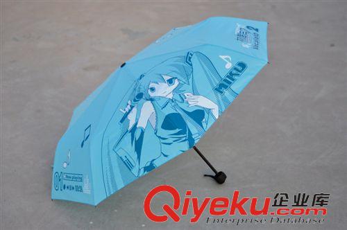 初音未來 初音未來雨傘蔥娘MIKU海報防紫外線太陽傘動漫卡通 廠家直銷批發