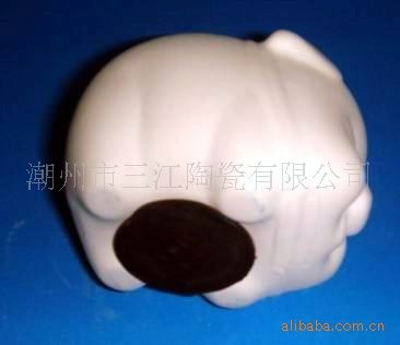 DIY 陶瓷面具，粉盒，錢罐，風鈴 DIY陶瓷錢罐 陶瓷錢罐 陶瓷豬錢罐 DIY錢罐原始圖片3