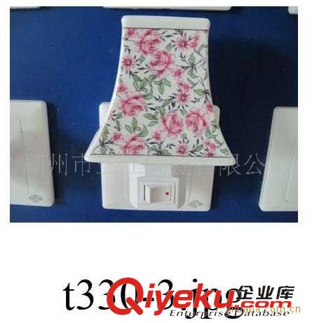 陶瓷小夜燈 廠家直銷粉紅花陶瓷香熏小夜燈