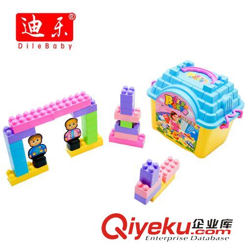 新產品更新中 啟蒙兒童積木益智玩具批發(fā) DIY拼裝桶裝塑料積木 淘寶地攤熱賣原始圖片2