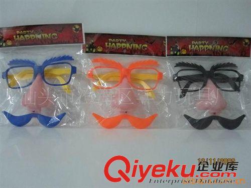 閃光節日禮品（卡通系列） 供應閃光大鼻子胡子節日眼鏡面具禮品