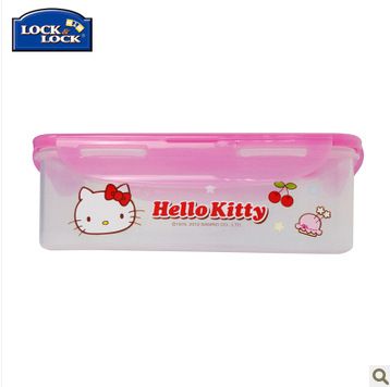 新品上架 樂扣樂扣Hello Kitty粉色保鮮盒1L PP塑料大容量存儲(chǔ)盒 HPL817-KT原始圖片2