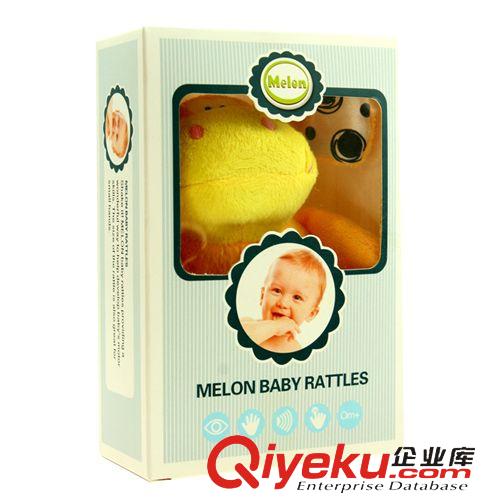 MELON品牌 禮盒裝MELON 嬰兒玩具 可愛(ài)動(dòng)物圓手搖鈴?fù)婢邿徜N新生兒玩具批發(fā)