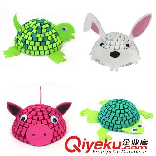 MELON品牌 MELON 嬰幼兒園教具 3D立體拼圖馬賽克動物 創(chuàng)意DIY手工益智玩具