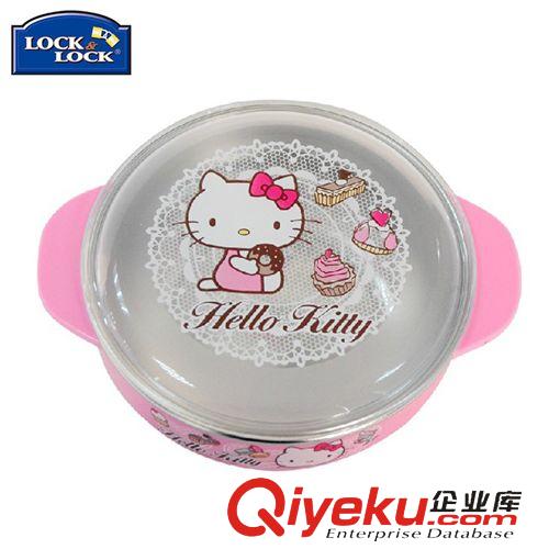 韓國zp樂扣樂扣 授權(quán) 樂扣樂扣HELLO KITTY不銹鋼進口卡通隔熱帶蓋小碗LKT480-OKR原始圖片2