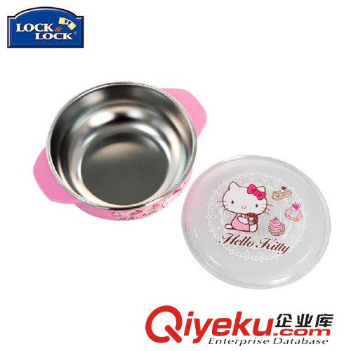 韓國zp樂扣樂扣 授權(quán) 樂扣樂扣HELLO KITTY不銹鋼進口卡通隔熱帶蓋小碗LKT480-OKR原始圖片3