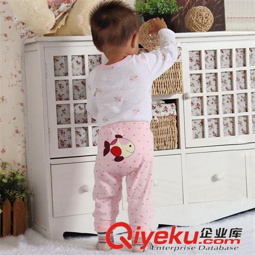 寶寶家居鞋服 Melon全棉居家銹花印花嬰幼兒衣服套裝 廣州童裝春款三件套嬰童裝原始圖片2