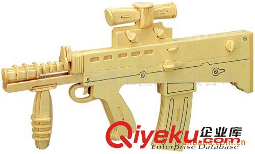 軍事武器航空航海 直銷大卡賓槍四聯(lián)木制fzmx 立體拼圖DIY玩具 可批發(fā)原始圖片2