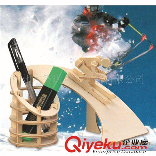 筆筒星座樂器燈籠 廠家直銷馬術四聯3D木制fzmx 立體拼圖DIY 拼裝模型益智玩具