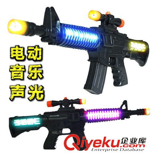 地攤玩具 【廠家直銷】發(fā)光發(fā)聲兒童沖鋒槍 電動音樂玩具槍